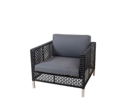 Connect Outdoor lounge chair including seat cushion in grey Cane-Line SPECIAL OFFER